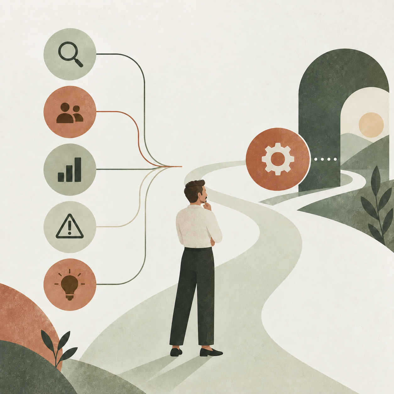 Decision path illustration